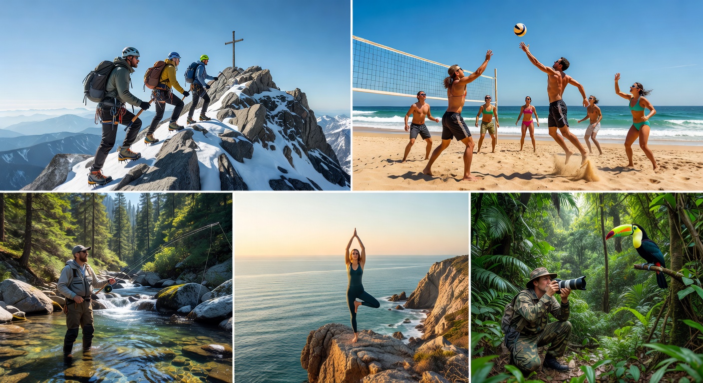 Cliff yoga by ocean