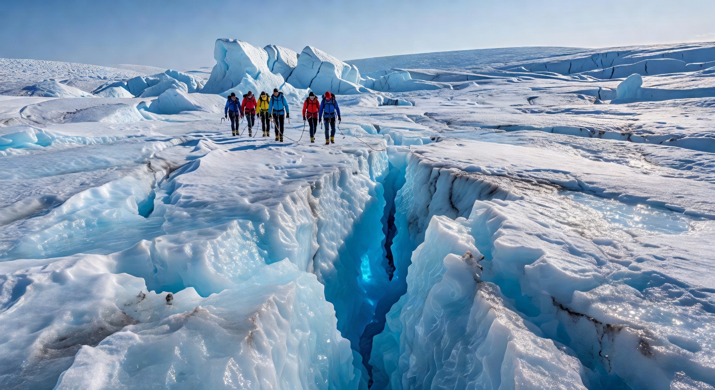 Glacier hiking in Iceland